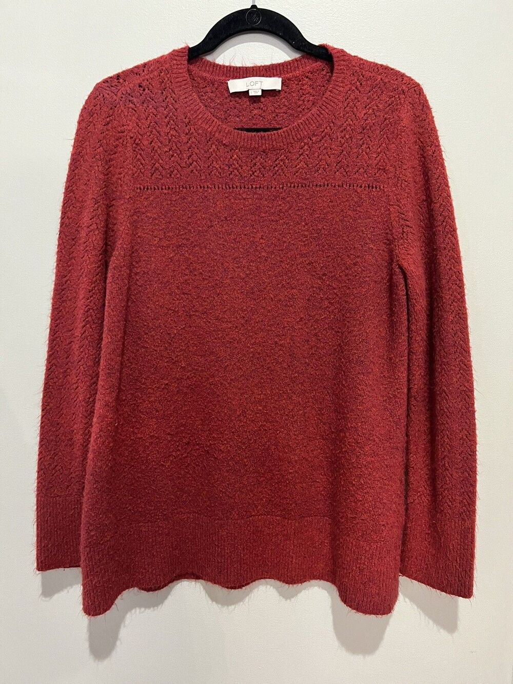 Loft Red Sweater Large